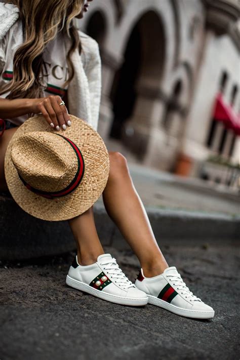 how to style gucci sneakers|gucci sneakers for woman.